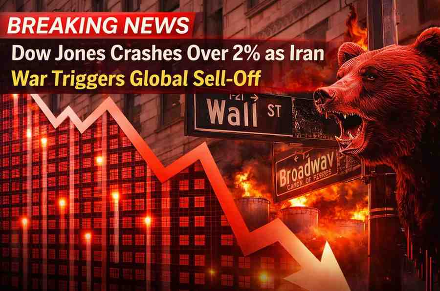BREAKING: Dow Jones Crashes Over 2% as Iran War Sparks Global Market Panic